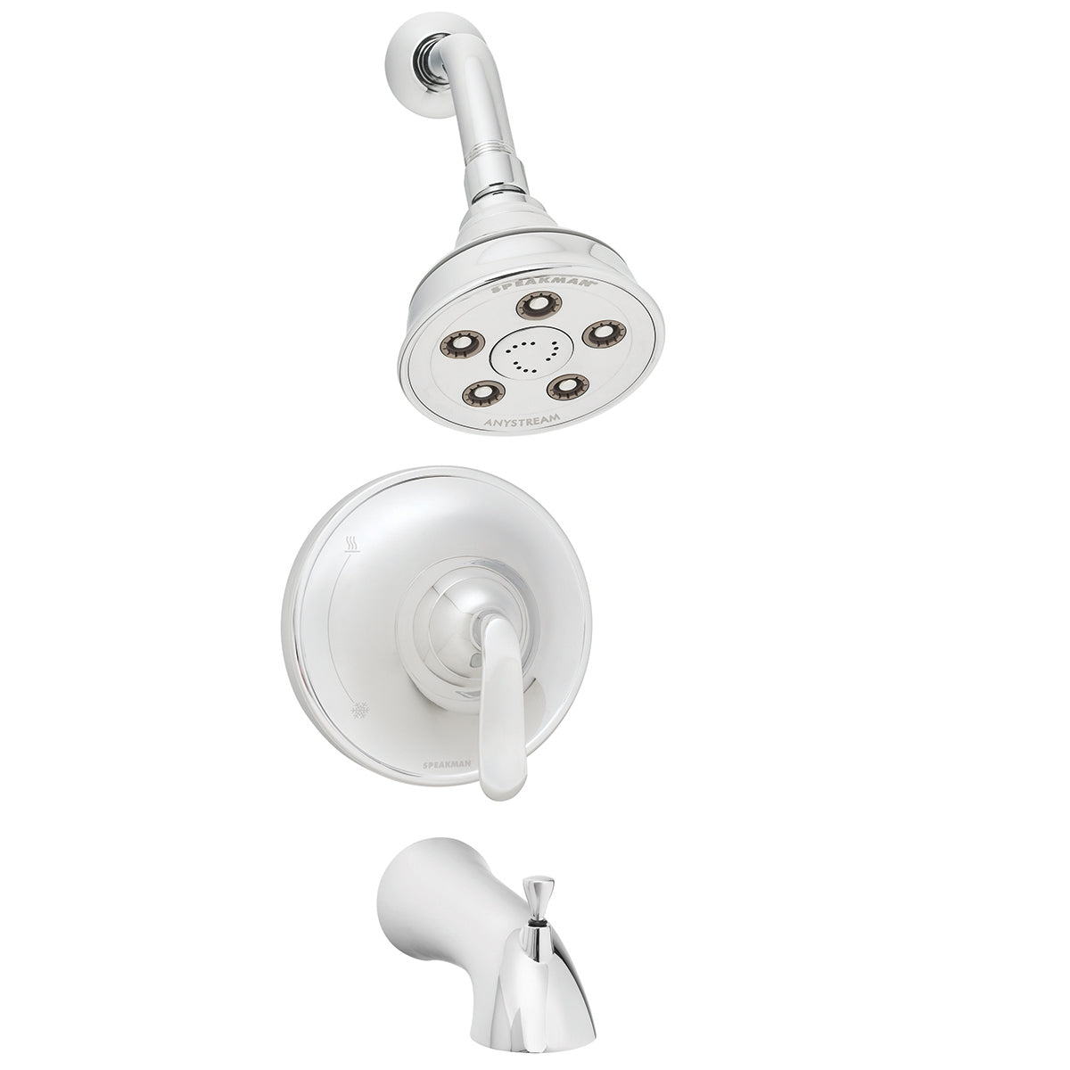 Speakman Caspian SM-7030-P Shower and Tub Combination Polished Chrome Finish - 2.5 GPM