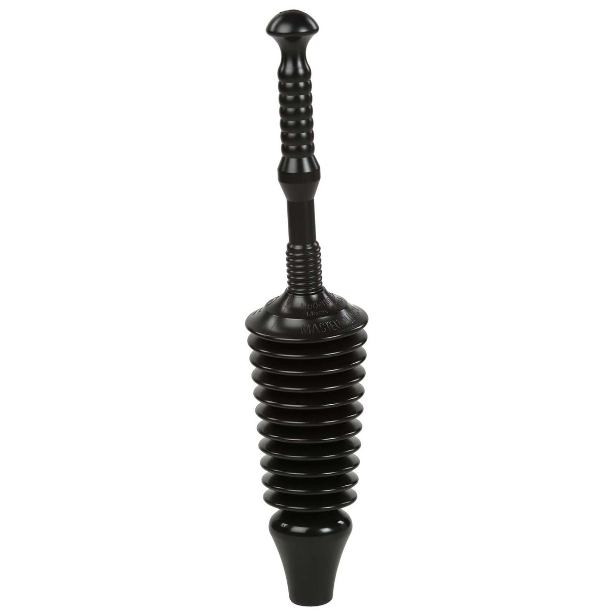 Master Plumber MP1600 Low-Flush Toilet Plunger for Low-Flush Toilets, 25 x 5.2", Black
