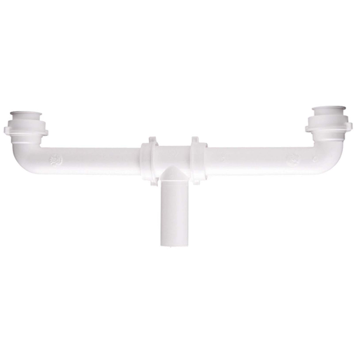 Keeney 222W 1-1/2 x 16" Polypropylene Plastic Center Outlet Continuous Waste White