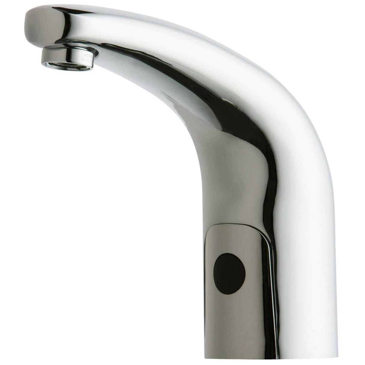 Chicago Faucets 116.211.AB.1 Hytronic BatterybPowered Deck Mount IR Faucet, Single Hole, Chrome, Internal Temperature Control