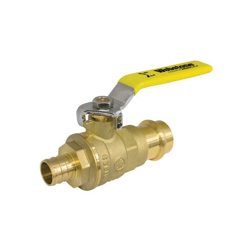 Webstone H-80133W 3/4" Crimp PEX x Copper Press Full Port Brass Ball Valve