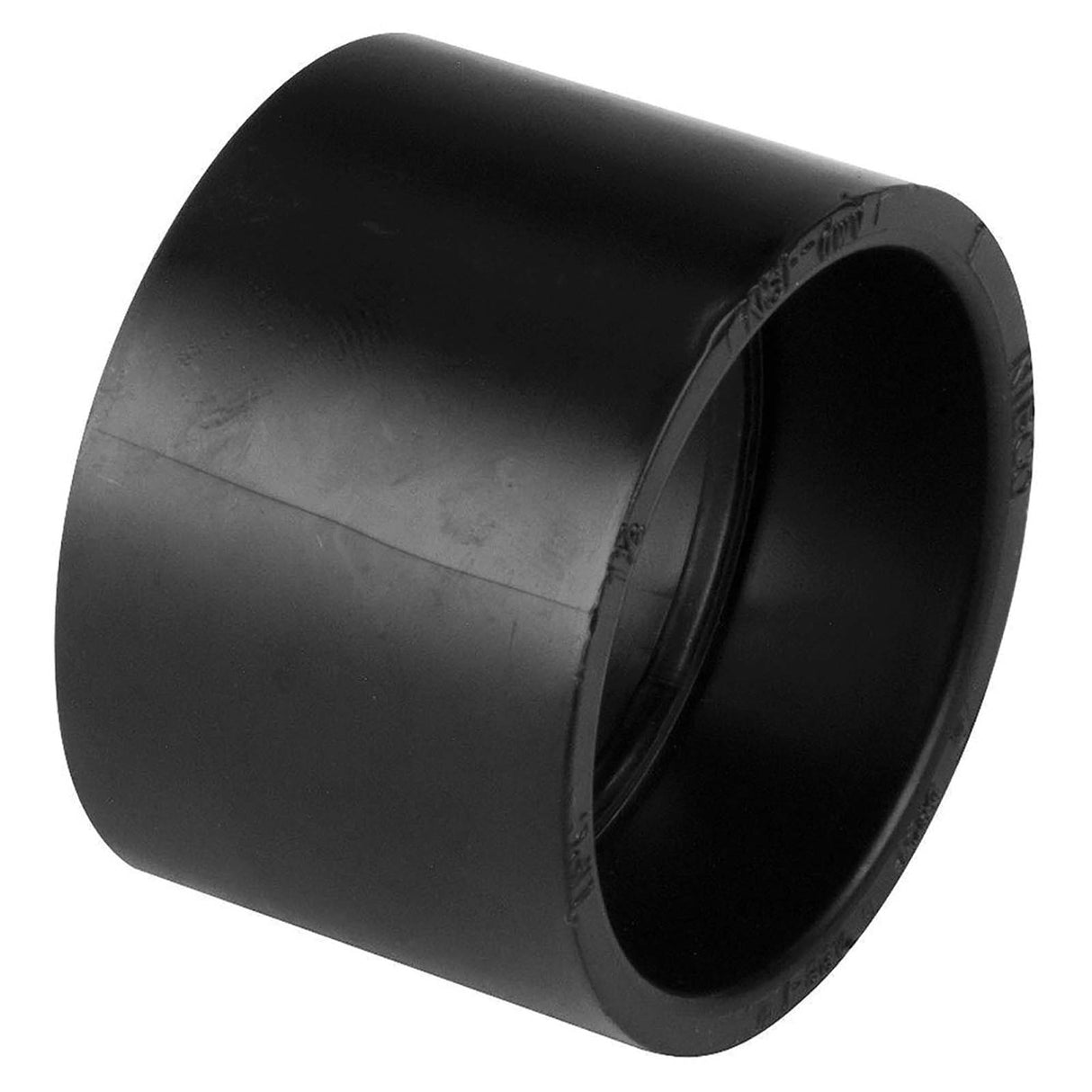 NIBCO I009350 1-1/2" Hub DWV Coupling with Stop ABS Black