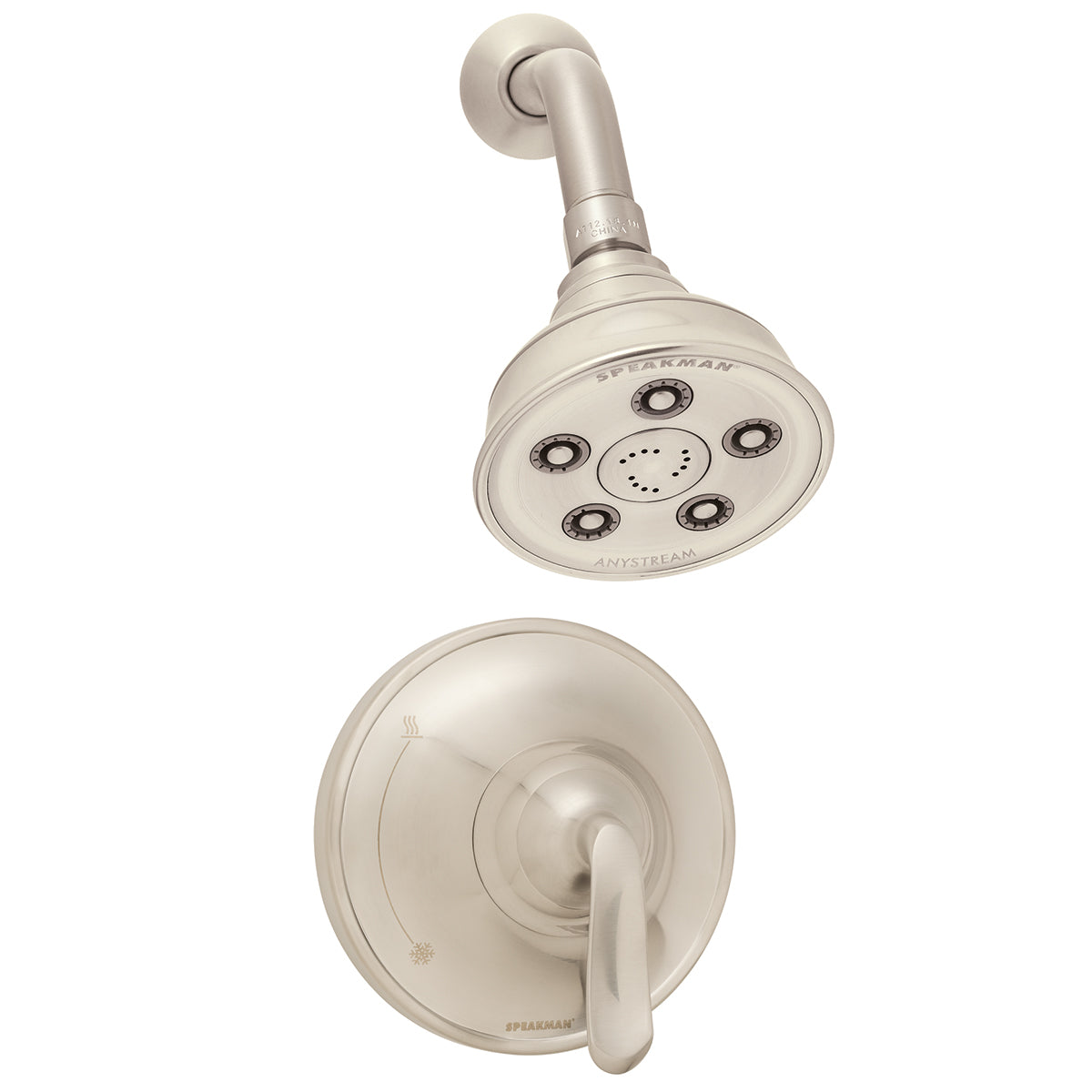 Speakman Caspian SM-7010-P-BN Shower System Combination Brushed Nickel Finish - 2.5 GPM