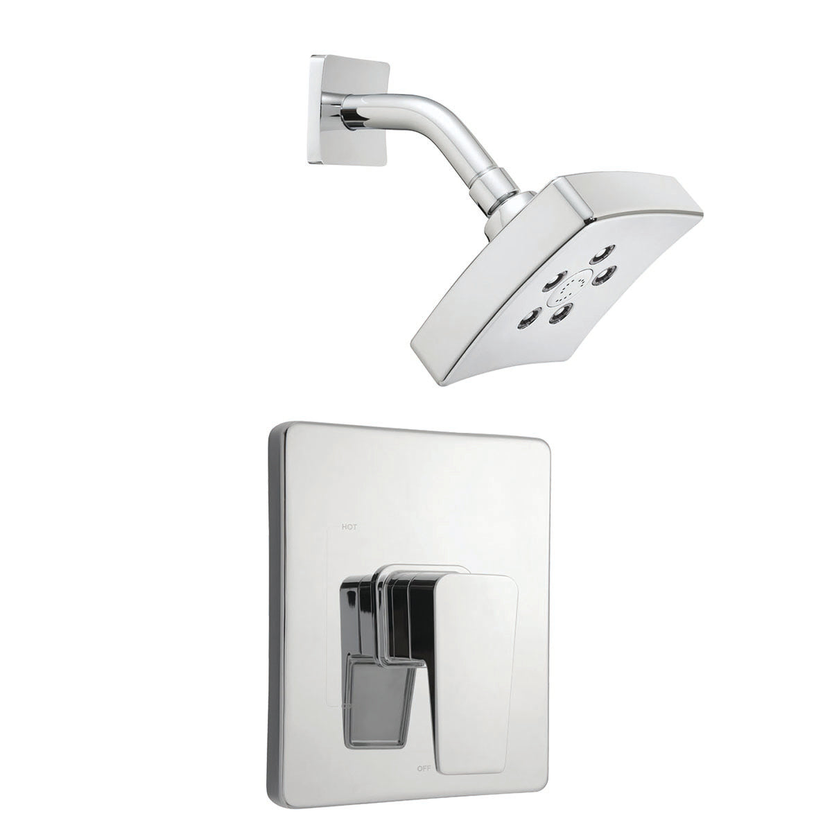 Speakman Kubos SLV-24010 Trim and Shower Combination (Valve not included) Polished Chrome Finish - 2.5 GPM