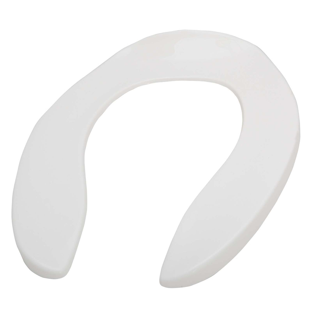 500ccss White Centoco 500ccss 500 Series Heavy-Duty Open Front Elongated Solid Plastic Toilet Seat Without Cover, White