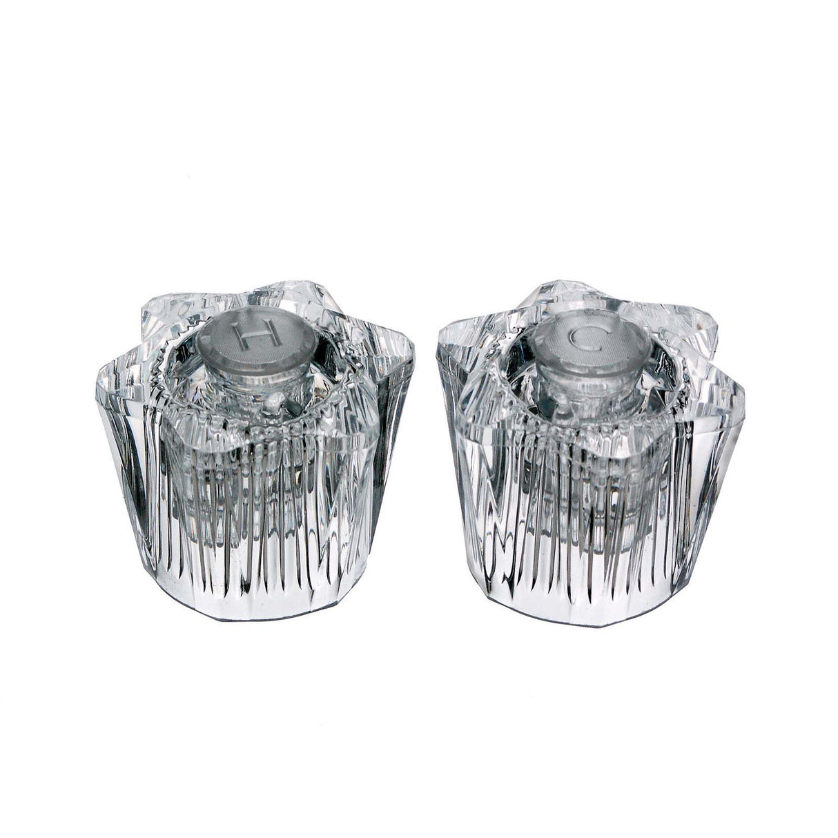 PlumbMaster Approved 20431 SW-8H Clear Acrylic Handle Pak (Pair, OEM)
