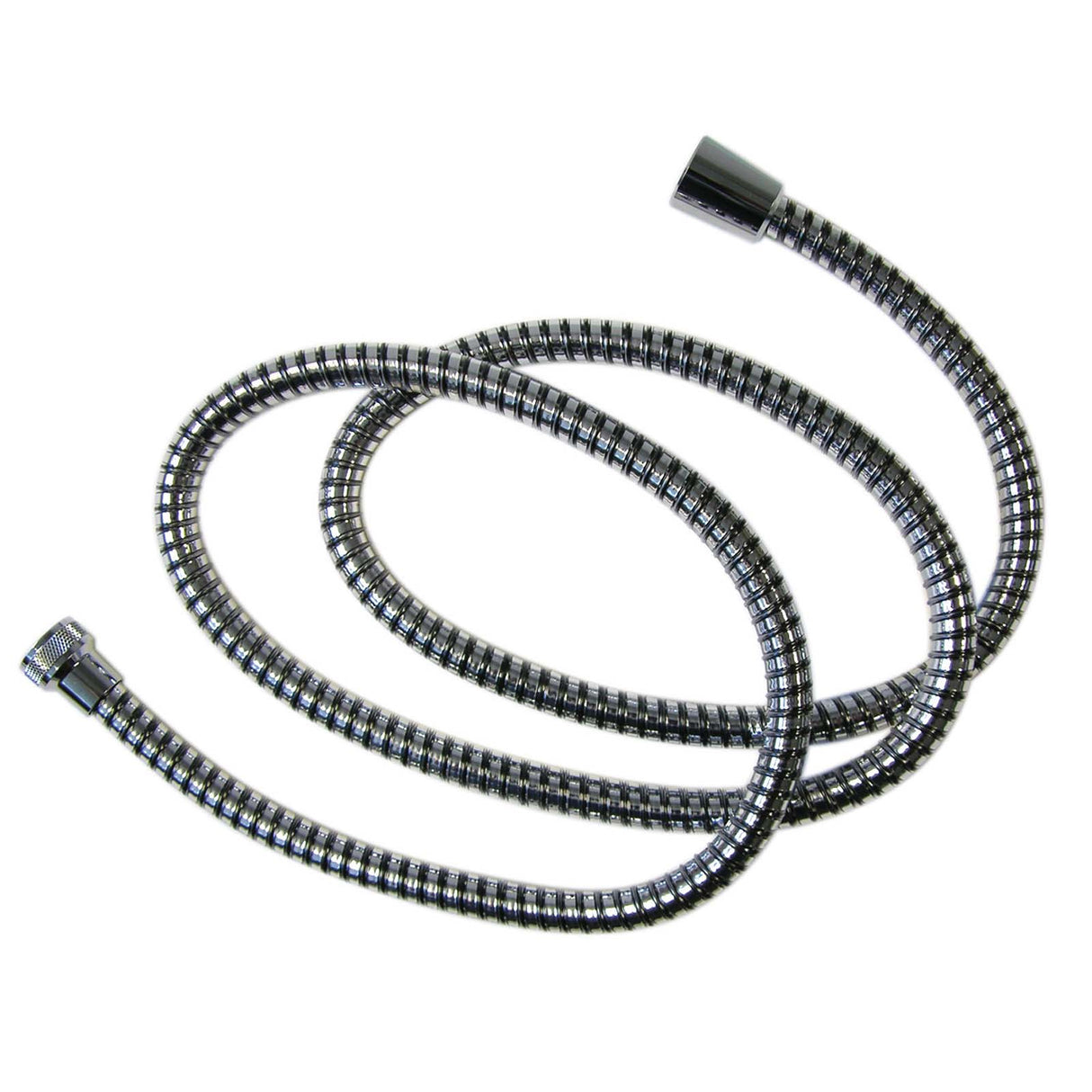 Delta UltraFlex U494R-60-PK Reinforced Vinyl Ribbon Hand Shower Hose, 60", Black/Chrome