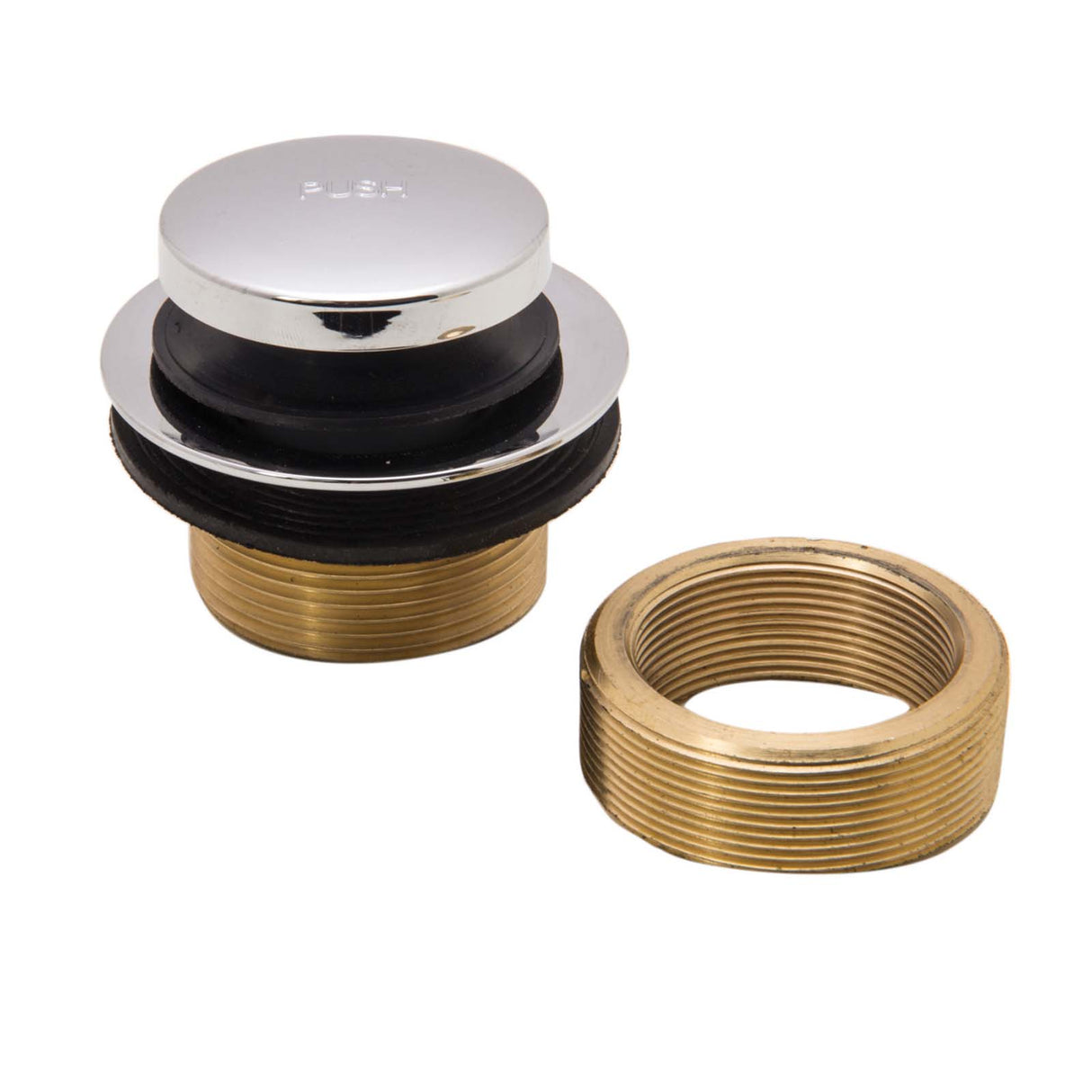 PlumbMaster Approved 22442 Chrome Plated Replacement Touch Toe Style Bath Drain Assembly Kit (Retail)