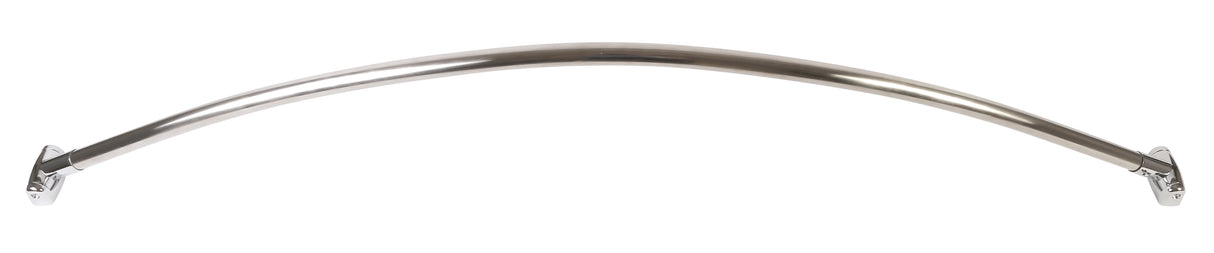 WCRBS5SP WingIts Round Curved Shower Rod with Bow, 5 ft, 9", Chrome