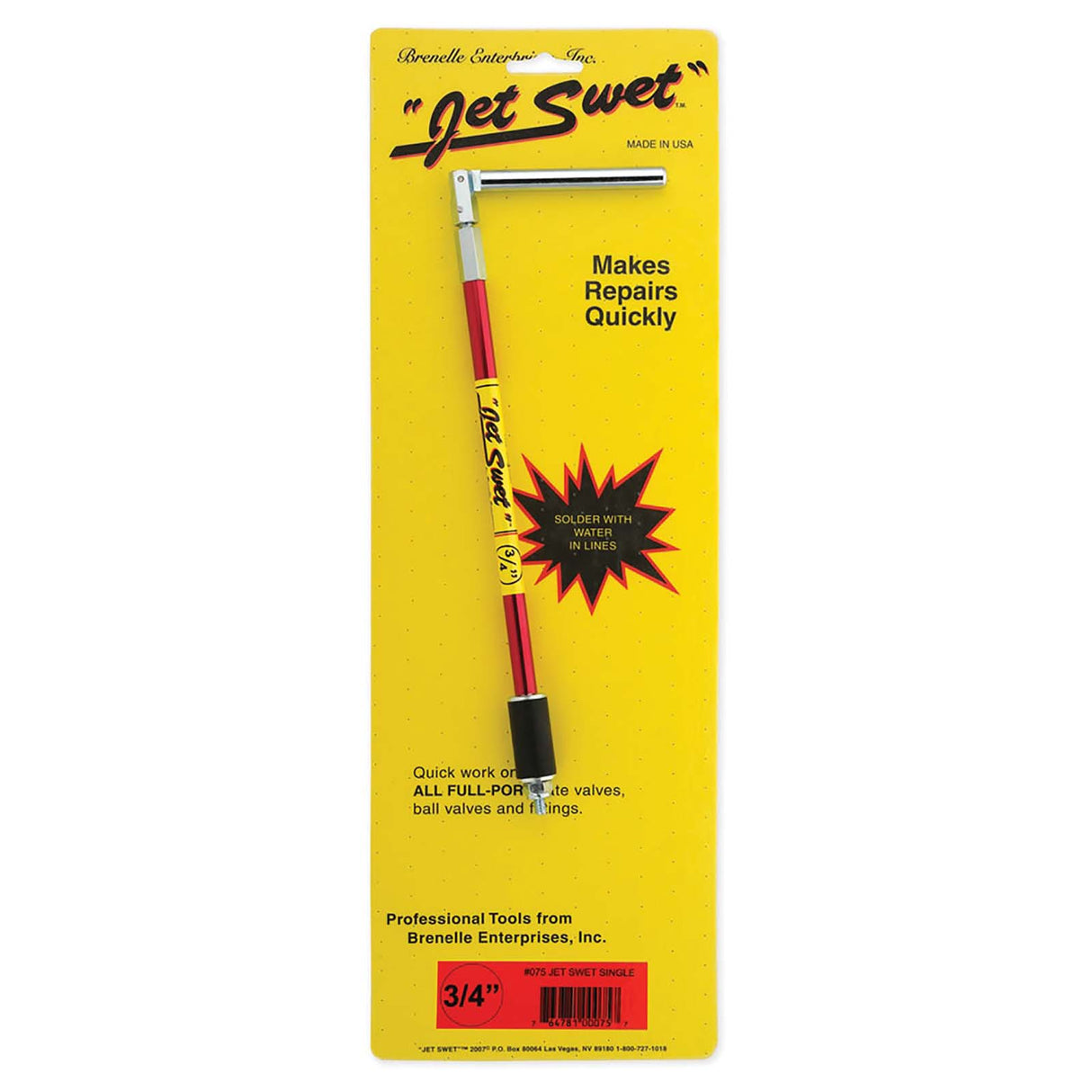 Jet Swet 075 Steel and Aircraft Aluminum Single Tool, 3/4 x 14"