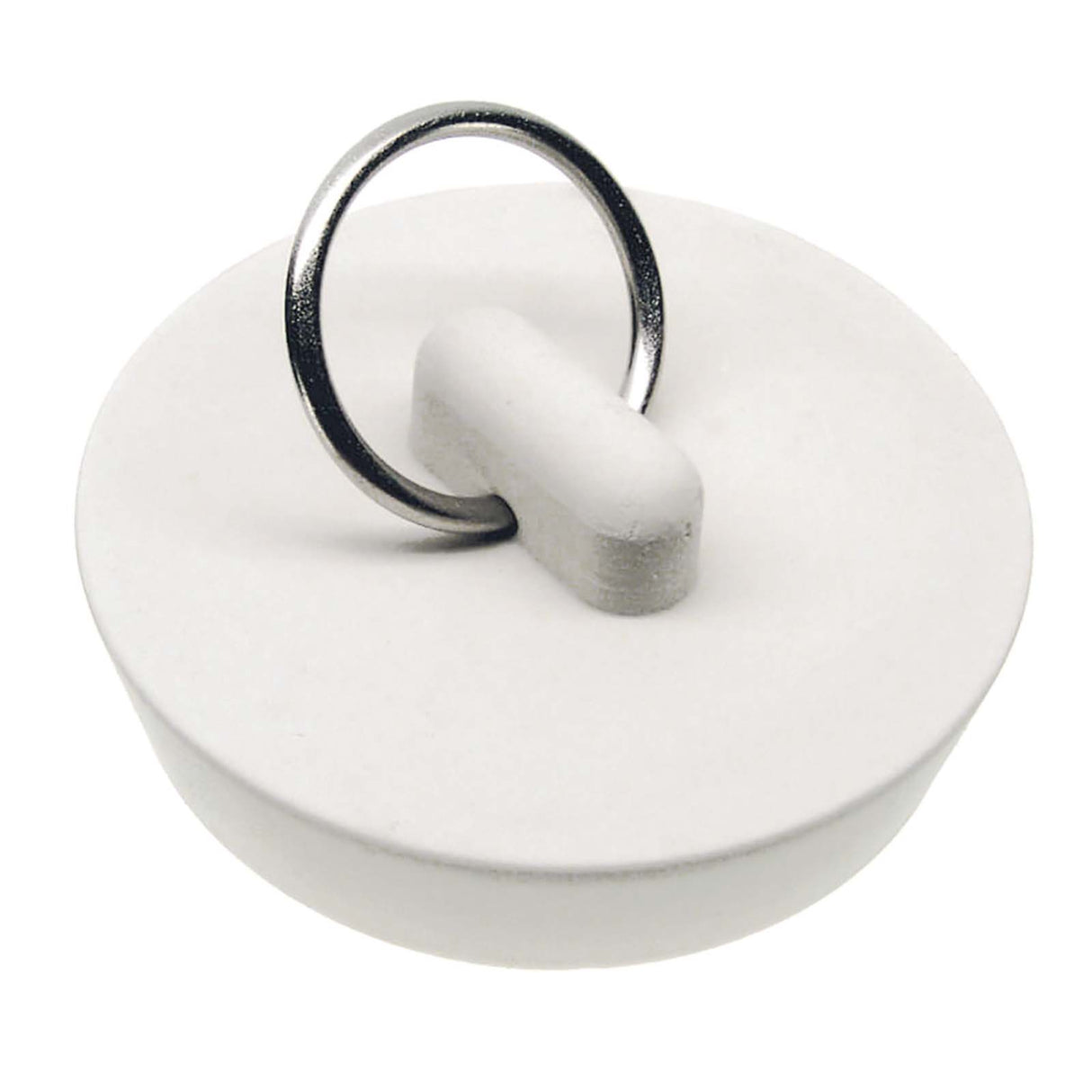 PlumbMaster Approved 35981 Rubber Drain Stopper with 1-7/8" Split Type Ring White