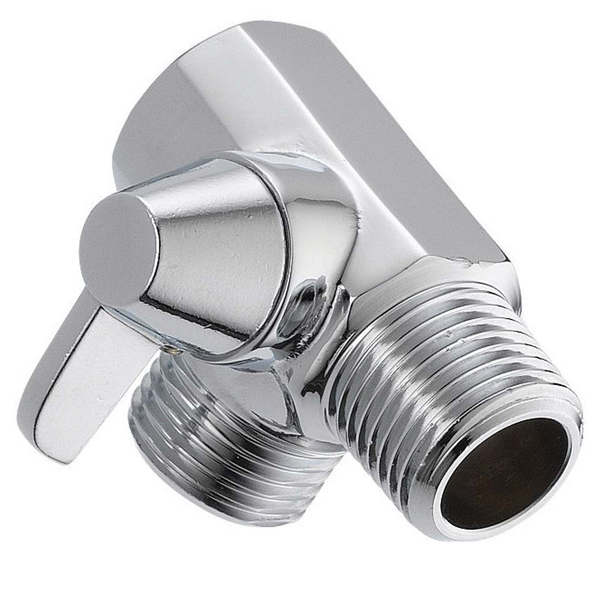 PlumbMaster Approved 89163 Brass Shower Arm Diverter (Retail), Chrome Plated