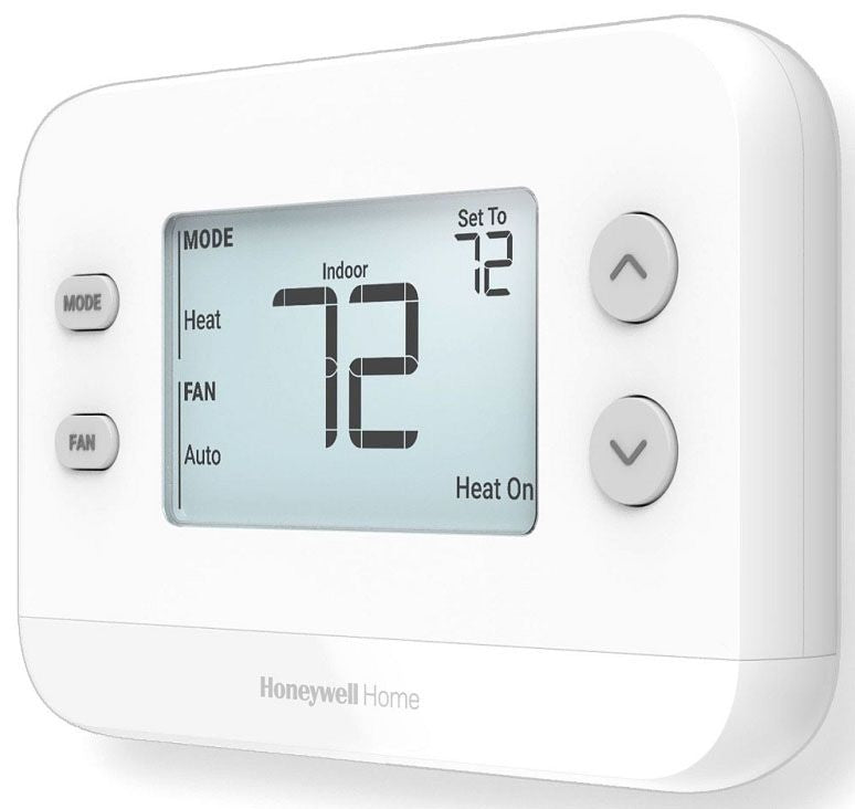Honeywell TH1110U4000/U FocusPRO N100 Non-Programmable Thermostat - 1H/1C, Backlit LCD, Battery / Hardwired, White