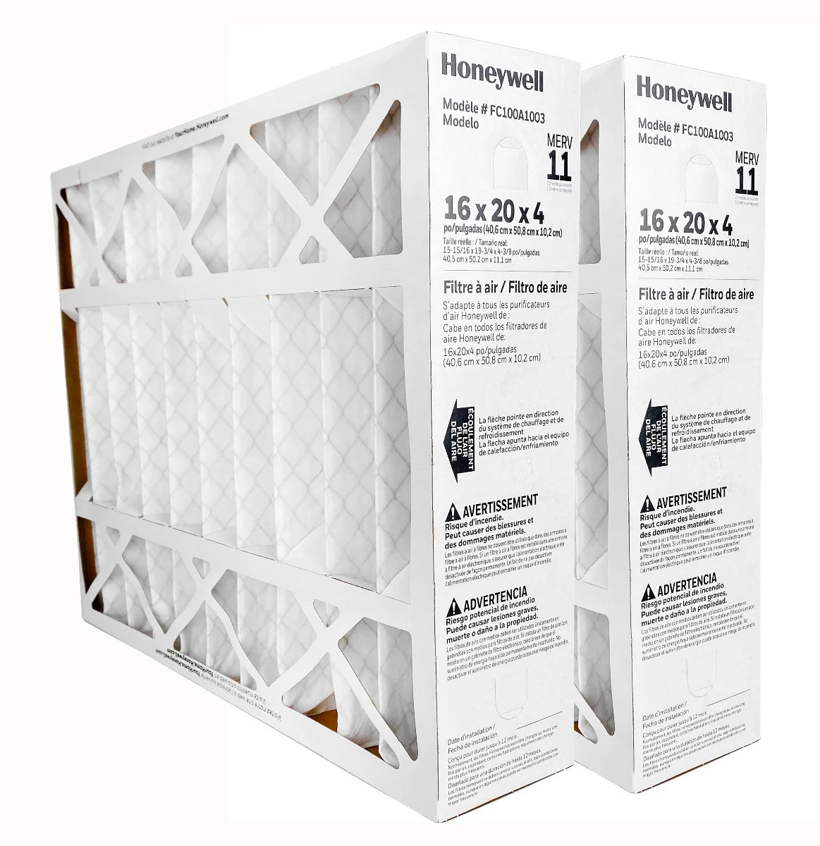 Honeywell FC100A1003 16x20x4 MERV 11 Air Filter – Replacement HVAC Furnace & AC Filter