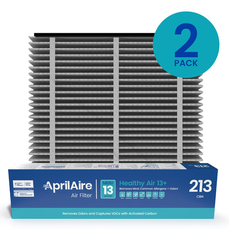 AprilAire 213CBN Replacement Filter for AprilAire Whole House Air Purifiers - MERV 13 with Carbon, Healthy Home Allergy + Odor Reduction, 20x25x4 Air Filter