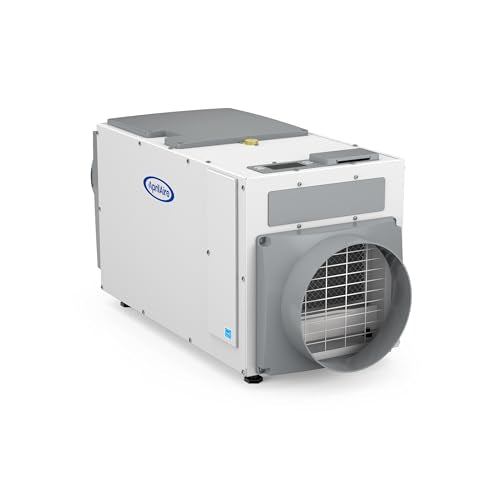 AprilAire E100 Pro 100-Pint Whole-House Dehumidifier, Energy Star Certified, Commercial-Grade Whole-Home Dehumidifier for Basement, Crawlspace, or Whole House up to 5,500 sq. ft.