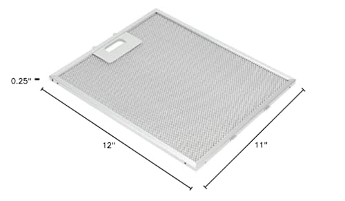 Whirlpool W10169961A Genuine OEM Grease Filter For Range Vent Hoods – Replaces 8190858, W10169961, W10833076, W10875058, W10870878, W11245983, 1 count