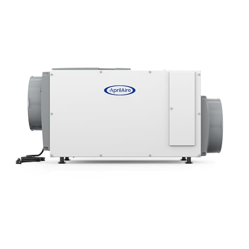 AprilAire E100 Pro 100-Pint Whole-House Dehumidifier, Energy Star Certified, Commercial-Grade Whole-Home Dehumidifier for Basement, Crawlspace, or Whole House up to 5,500 sq. ft.