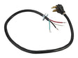 Whirlpool PT400 Genuine OEM Power Cord For Ranges 4 Feet Black replaced W10834026 74003423 9755404 9781287 9755191 4392902