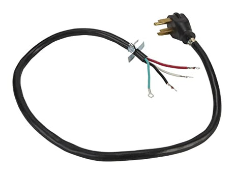Whirlpool PT400 Genuine OEM Power Cord For Ranges 4 Feet Black replaced W10834026 74003423 9755404 9781287 9755191 4392902