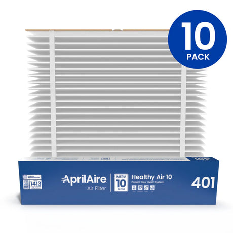 AprilAire 401 Replacement Furnace Filter for AprilAire 2400, Space-Gard 2400 Whole-House Air Purifiers - MERV 10, 16x25x6 Air Filter