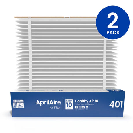 AprilAire 401 Replacement Furnace Filter for AprilAire 2400, Space-Gard 2400 Whole-House Air Purifiers - MERV 10, 16x25x6 Air Filter