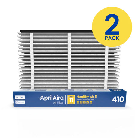 AprilAire 410 Replacement Filter for AprilAire Whole House Air Purifiers - MERV 11, Clean Air & Dust, 16x25x4 Air Filter