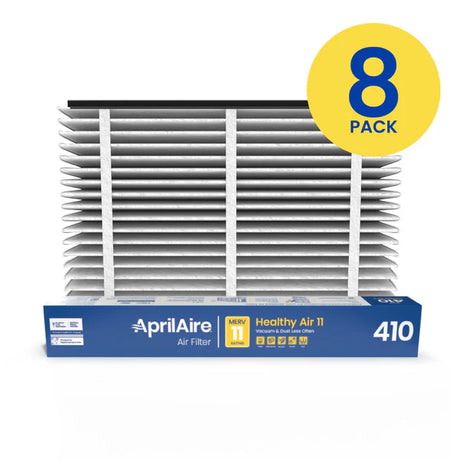 AprilAire 410 Replacement Filter for AprilAire Whole House Air Purifiers - MERV 11, Clean Air & Dust, 16x25x4 Air Filter