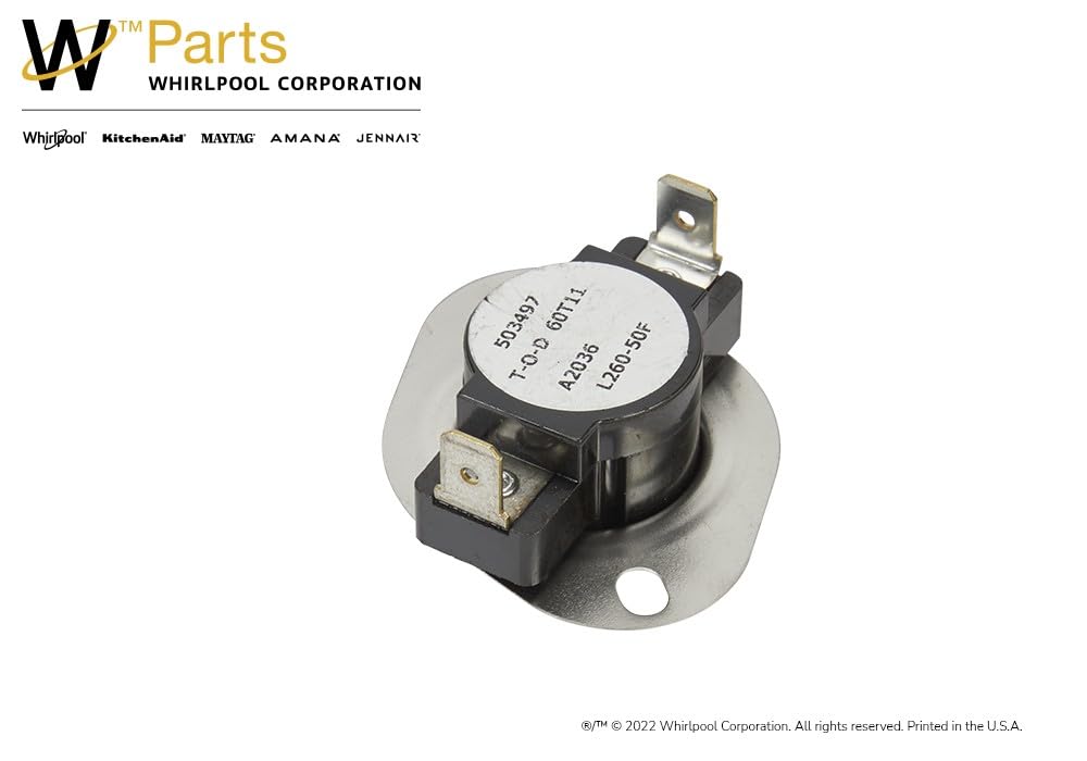 Whirlpool WP35001092 Genuine OEM Dryer High Limit Thermostat