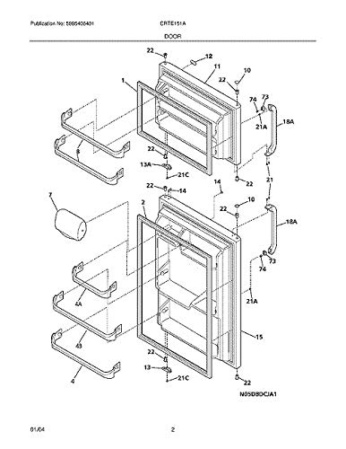 Frigidaire 240535101 Door Rack, 23.25 in X 3.25 in X 4.5 in, White