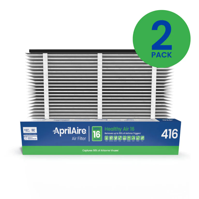 AprilAire 416 Replacement Filter for AprilAire Whole House Air Purifiers - MERV 16, Allergy, Asthma, & Virus, 16x25x4 Air Filter