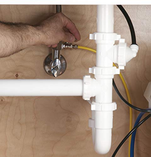 GE GXRM10RBL Reverse Osmosis System & Under Sink Water Filter Faucet & Easy Install Kit