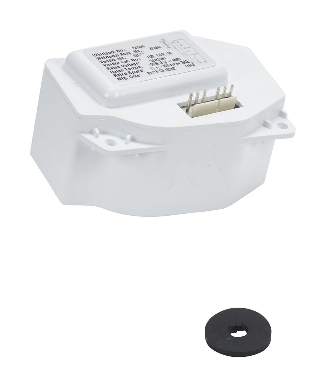 Whirlpool W10822635 Genuine OEM SxS Refrigerator Auger Motor