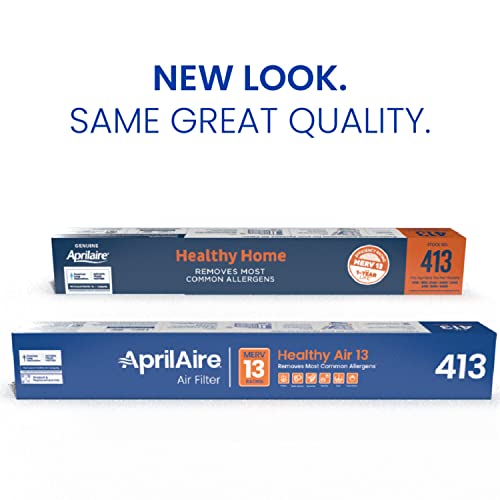 AprilAire 413 Replacement Filter for AprilAire Whole House Air Purifiers - MERV 13, Healthy Home, 16x25x4 Air Filter