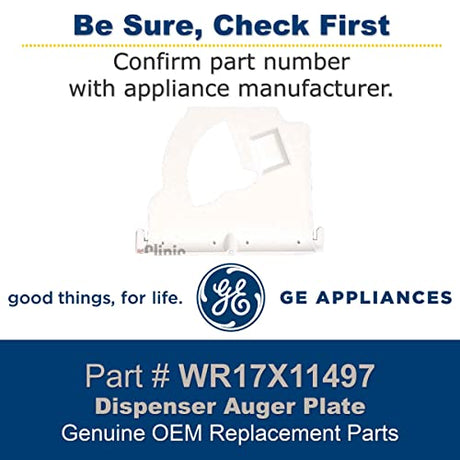 GE WR17X11497 Genuine OEM DISPENSER Auger PLATE