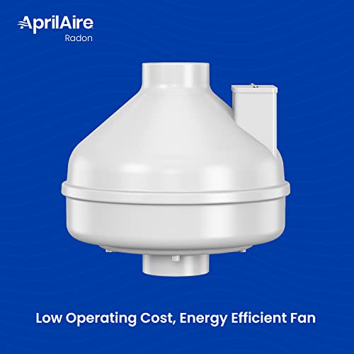 Aprilaire ARNHPF Quiet Energy Efficient Radon Mitigation Fan for Basement, Crawlspace or Slab Application, Indoor/Outdoor, Moderate to Tight Soils