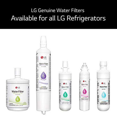 LG LT1000P3 6-Month / 200 Gallon Refrigerator Replacement Water Filter, 3 Count (Pack of 1), White