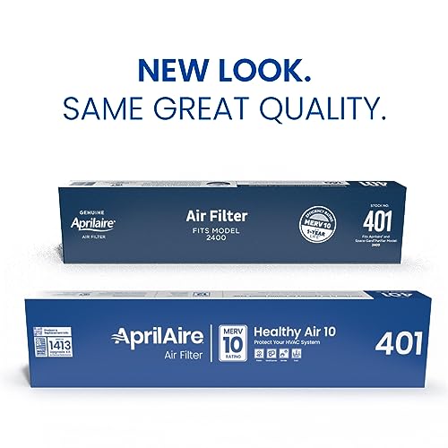 AprilAire 401 Replacement Furnace Filter for AprilAire 2400, Space-Gard 2400 Whole-House Air Purifiers - MERV 10, 16x25x6 Air Filter