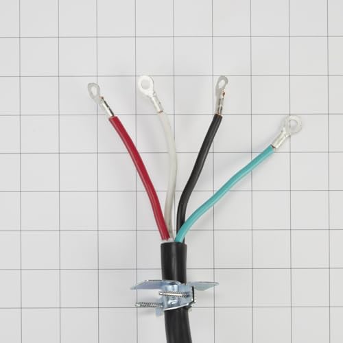 Whirlpool PT400 Genuine OEM Power Cord For Ranges 4 Feet Black replaced W10834026 74003423 9755404 9781287 9755191 4392902
