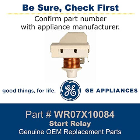 GE WR07X10084 Genuine OEM Compressor Start Relay