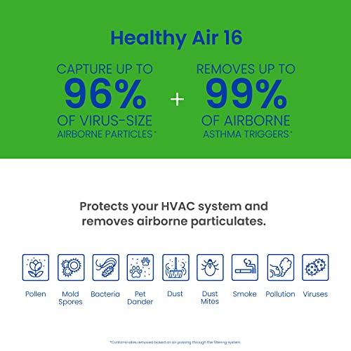 AprilAire 416 Replacement Filter for AprilAire Whole House Air Purifiers - MERV 16, Allergy, Asthma, & Virus, 16x25x4 Air Filter