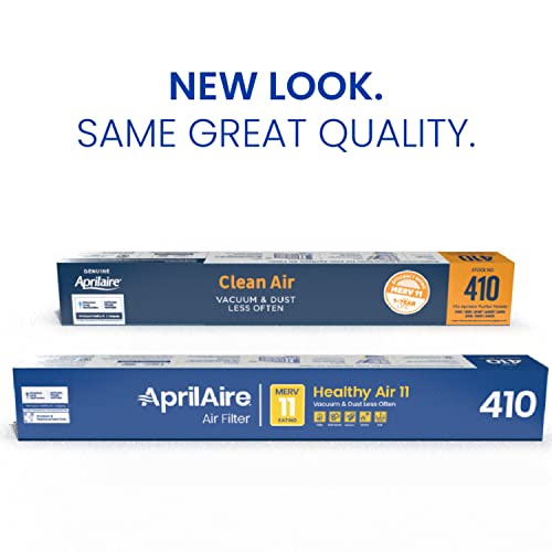 AprilAire 410 Replacement Filter for AprilAire Whole House Air Purifiers - MERV 11, Clean Air & Dust, 16x25x4 Air Filter