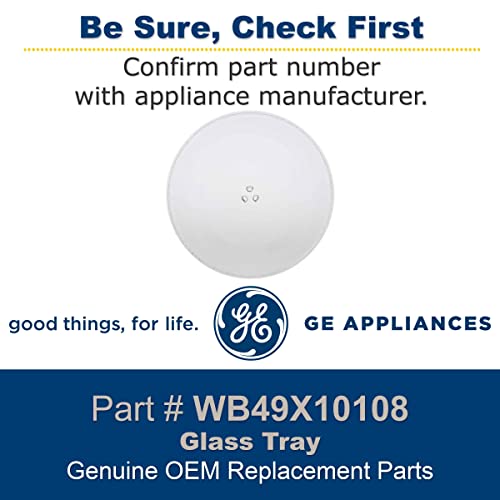 GE WB49X10108 Genuine OEM Glass Turntable Tray