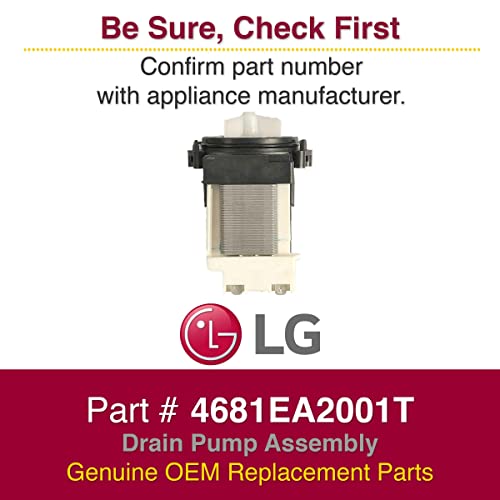 LG 4681EA2001T Genuine OEM Drain Pump Assembly for LG Washing Machines