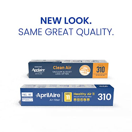 AprilAire 310 Replacement Filter for AprilAire Whole House Air Purifiers - MERV 11, Clean Air & Dust, 20x20x4 Air Filter