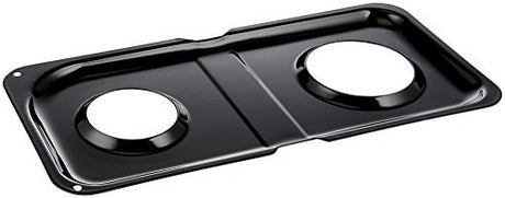 GE WB34K10009 Genuine OEM Porcelain Double Drip Pan (Black)