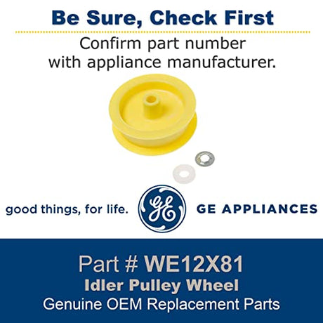 GE WE12X81 Genuine OEM Idler Pulley Wheel
