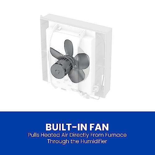 AprilAire 700 Whole Home Humidifier, Automatic Fan Powered Furnace Humidifier, Large Capacity Whole House Humidifier for Homes up to 5,300 Sq. Ft., White