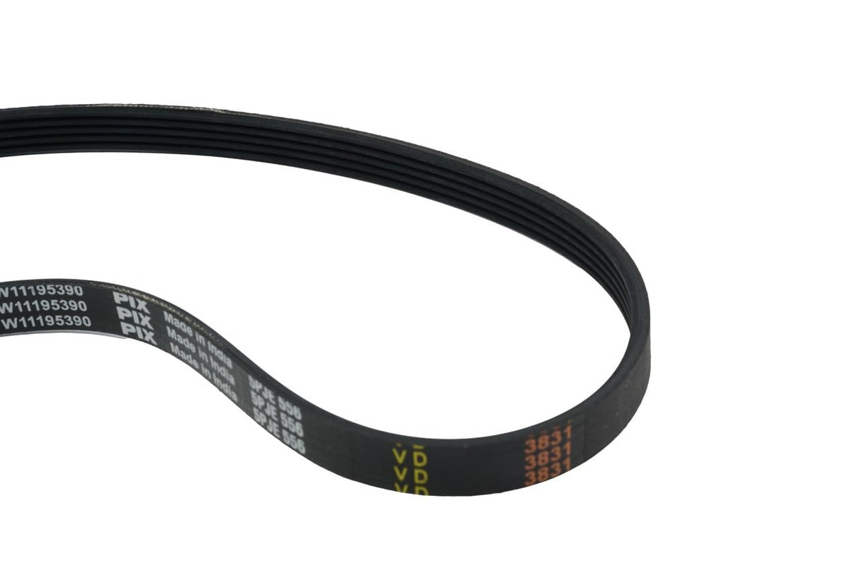 Whirlpool W11611297 OEM Washer Drive Belt, Black