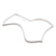 Whirlpool W10830287 Refrigerator Door Gasket, Left (White) (Replaces W10443259) Genuine Original Equipment Manufacturer (OEM) Part White